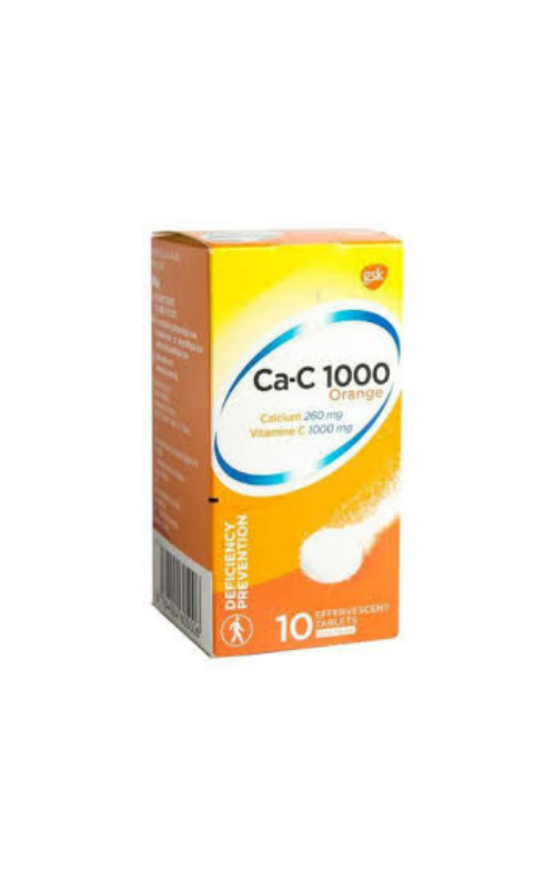 Ca - C 1000 Orange 10  Effervescent Tablets